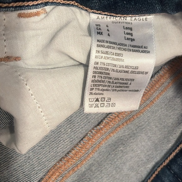 Blue long jeans | American Eagle | Lightly used | Size 4 | - Picture 5 of 7